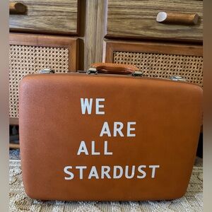 Custom american tourister hardcase tan brown luggage suitcase rare find